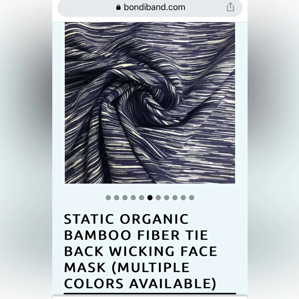 Bondi Band Tie Back Wicking Face Masks Pack of 2